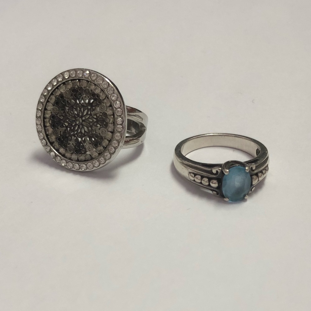 Any 2 Rings for $10 Blue/Silver Rings